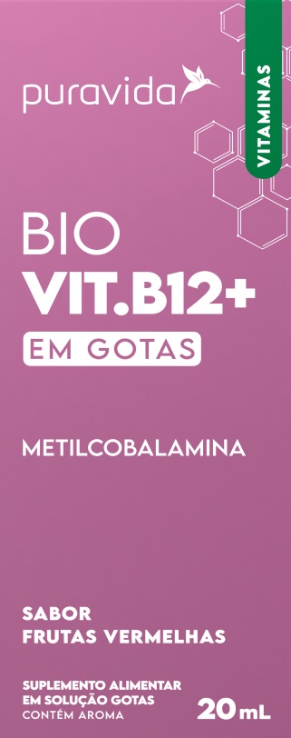 B12 Drops Metilcobalamina em Gotas Puravida 20 ml