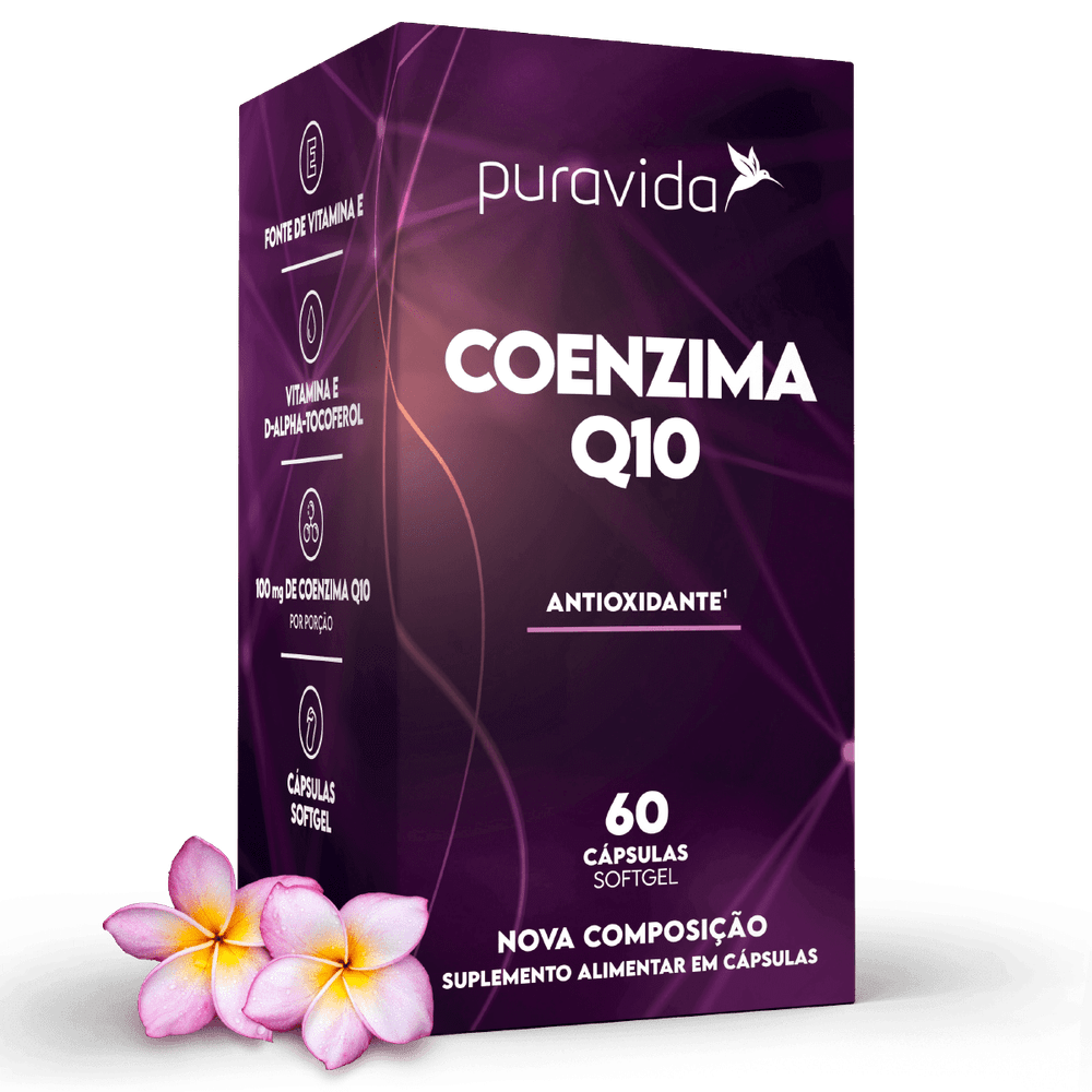Coenzima Q10 + Vitamina E Puravida 60 Cápsulas
