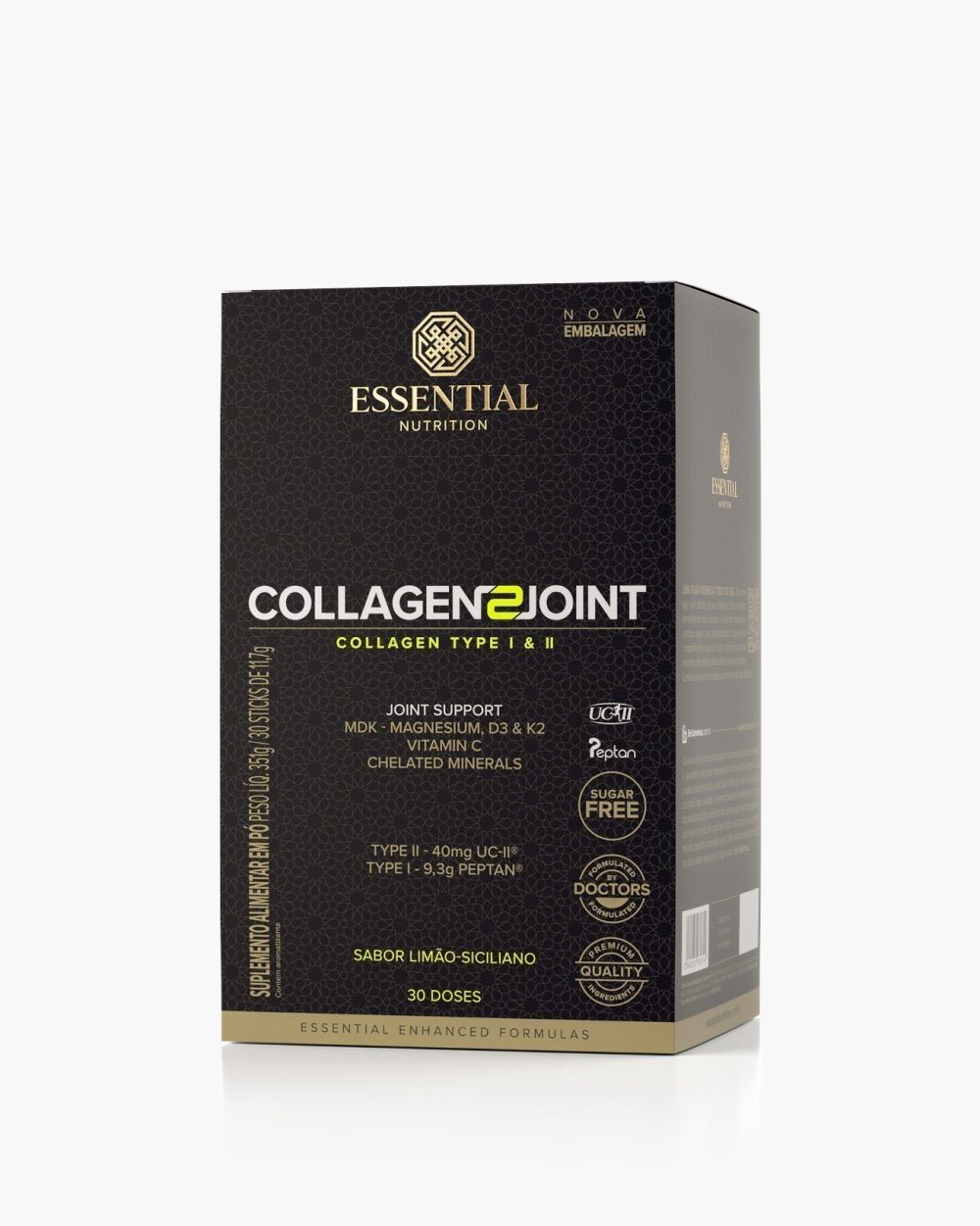 Collagen 2 Joint Limão-Siciliano Essential Nutrition 30 Sticks de 11g