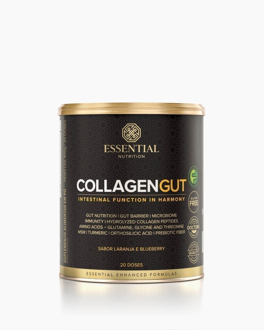 Collagen Gut Laranja e Blueberry Essential Nutrition 400g