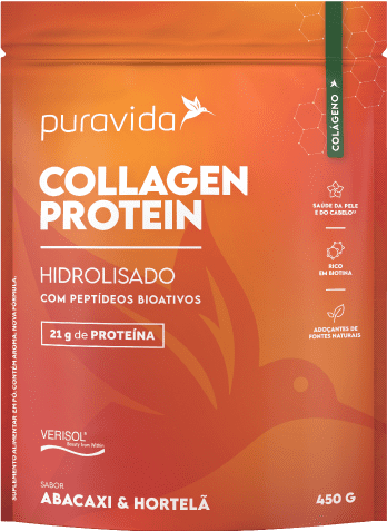 Collagen Protein Abacaxi e Hortelã Puravida 450g