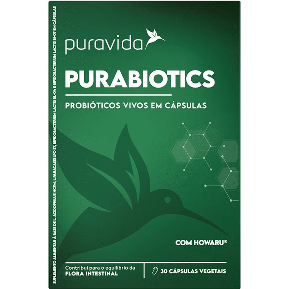 Probiótico Purabiotics Puravida 30 Cápsulas