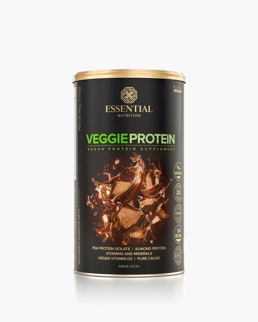 Veggie Protein Cacao Essential Nutrition 455g