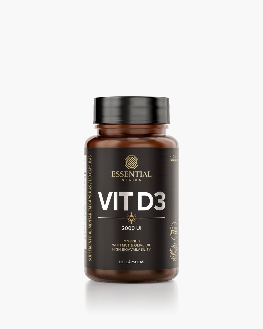 Vit D3 Essential Nutrition 120 Cápsulas