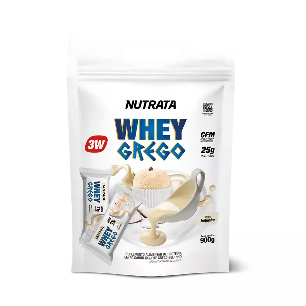 Whey 3W Grego Beijinho Nutrata 900 g Refil