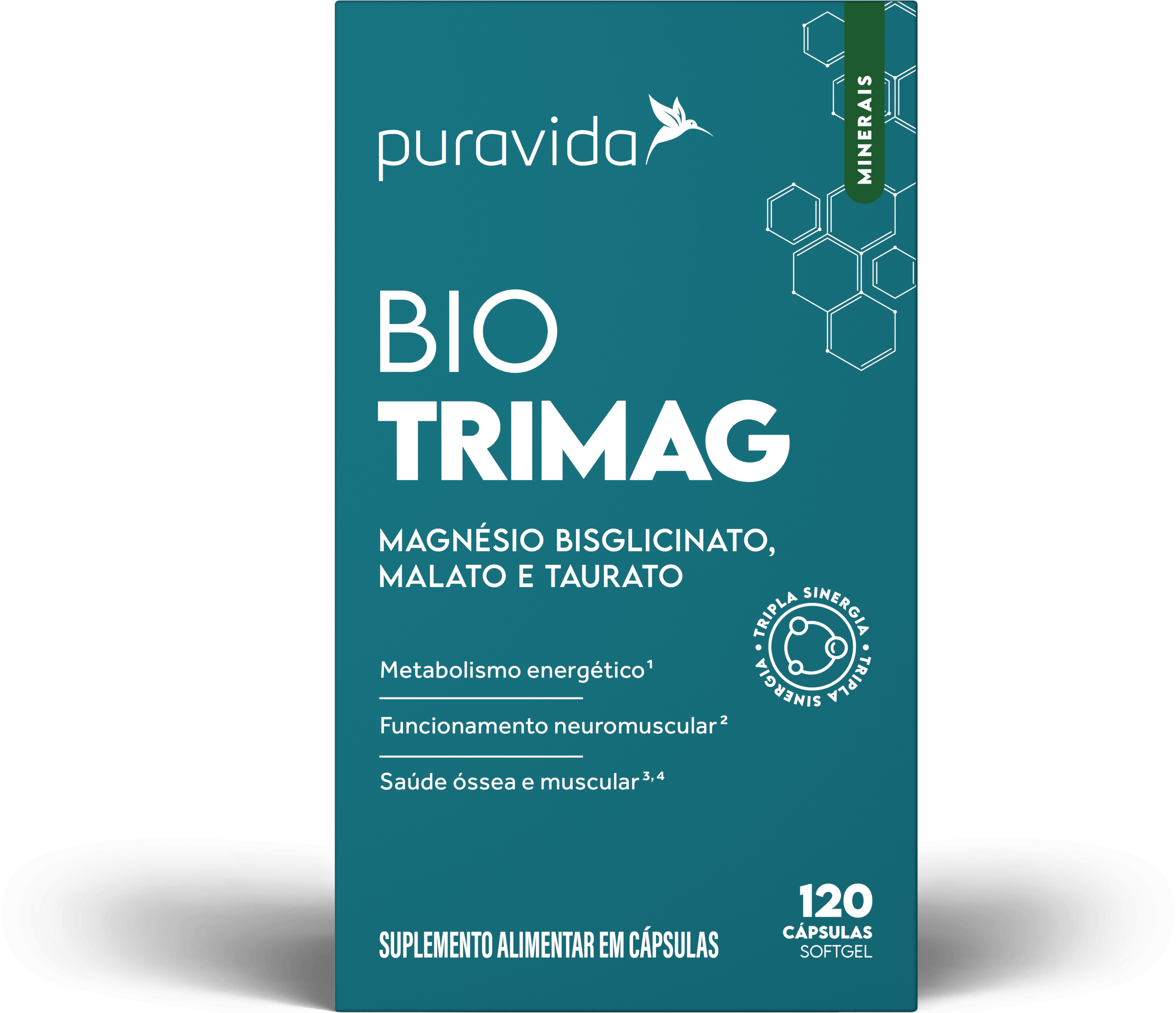 Bio TriMag Big Pack Puravida 120 Cápsulas