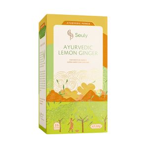 Chá Ayurvedic Lemon Ginger Souly 25 Sachês