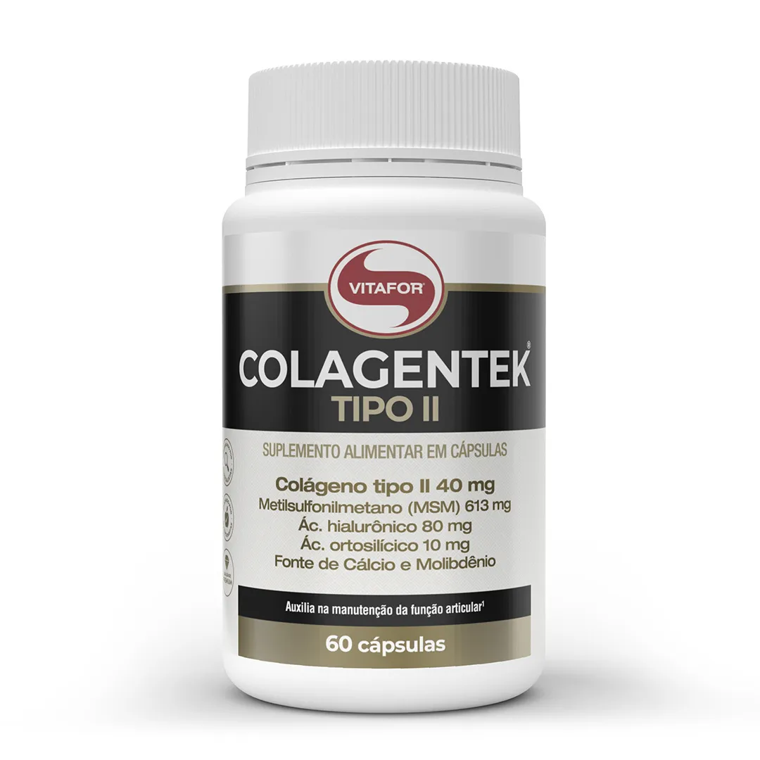 Colagentek Tipo II Vitafor 60 Cápsulas