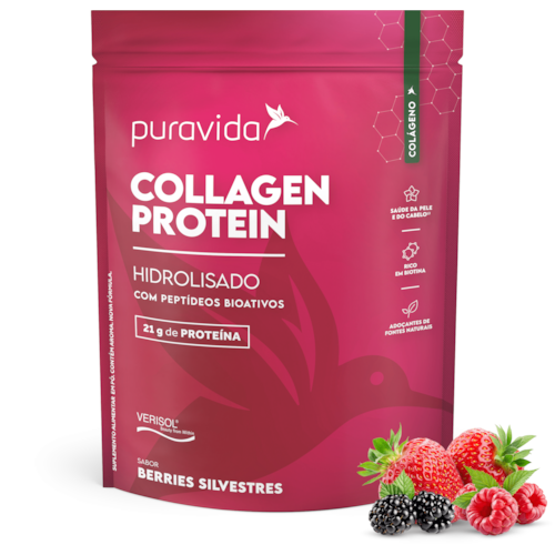 Collagen Protein Berries Silvestres Puravida 450g