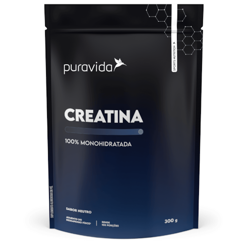 Creatina 100% Monohidratada Puravida 300g
