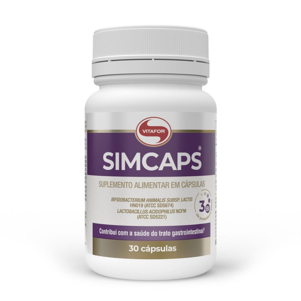 Probiótico Simcaps Vitafor 30 Cápsulas