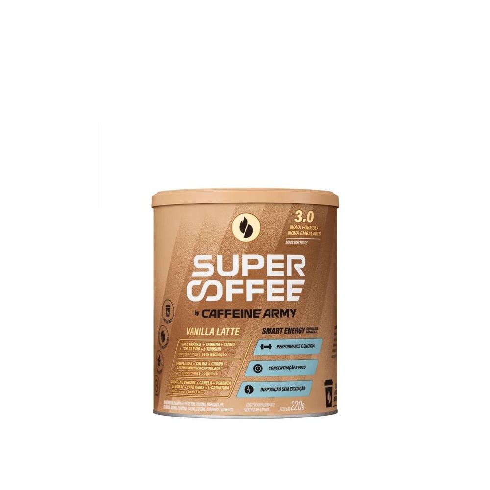 SuperCoffee 3.0 Vanilla Latte Caffeine Army 220g
