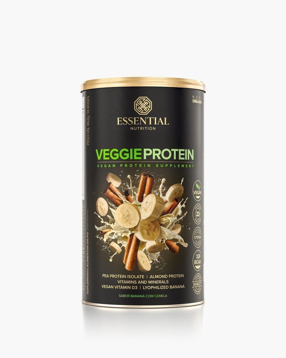 Veggie Protein Banana com Canela Essential 462g