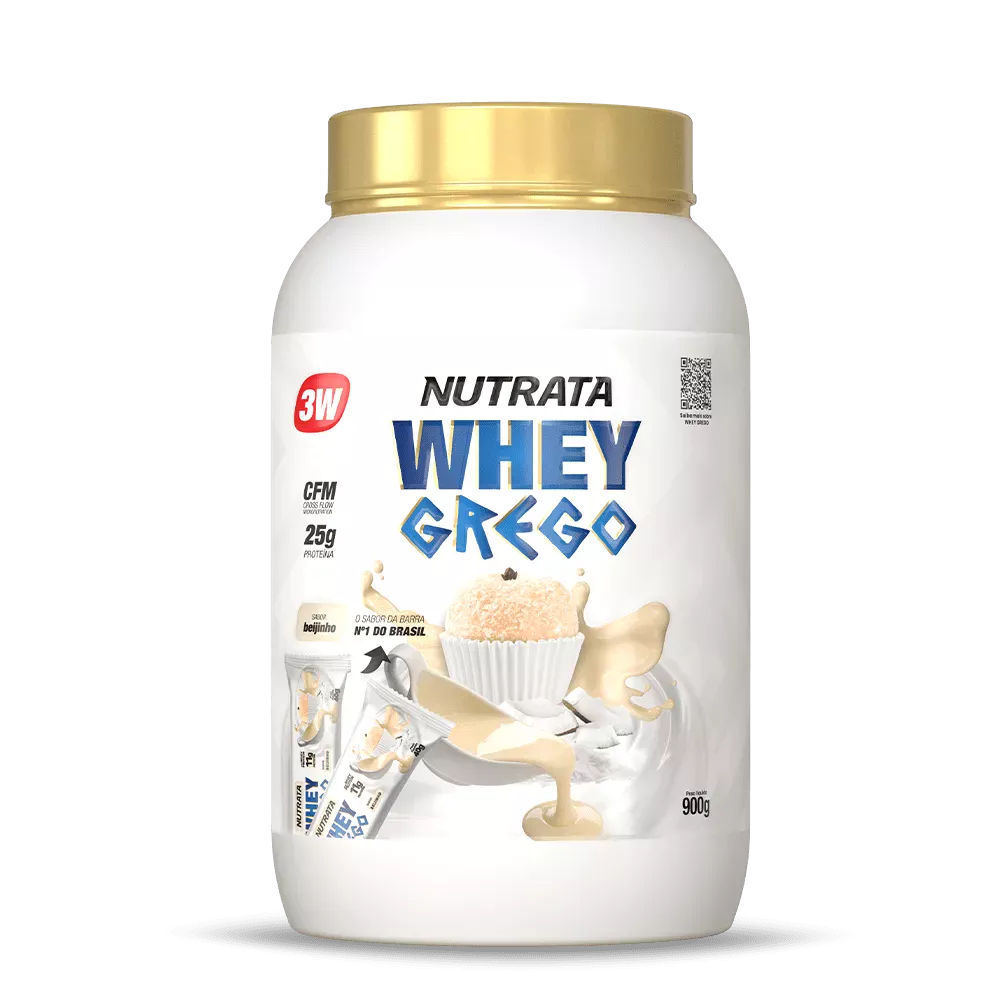 Whey 3W Grego Beijinho Nutrata 900 g Pote