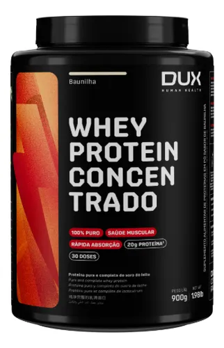 Whey Protein Concentrado Baunilha DUX Human Health 900g