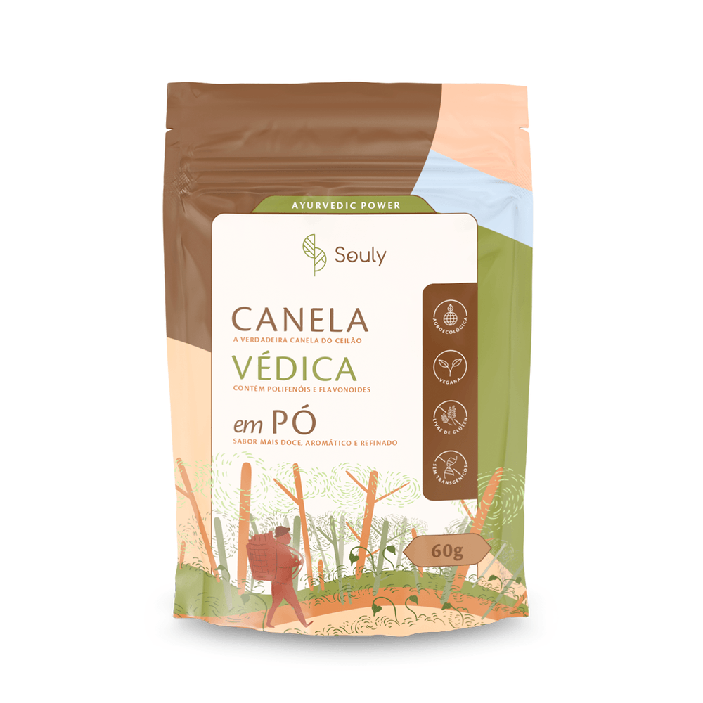 Canela do Ceilão Védica em Pó Souly 60G