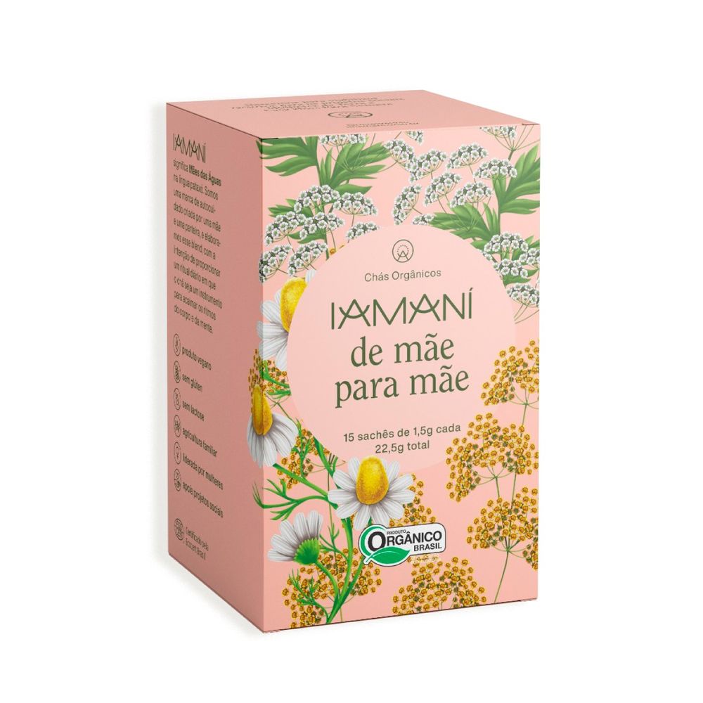 Chá Funcional Orgânico de Mãe Para Mãe Iamaní 15 Sachês