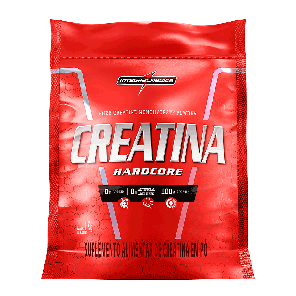 Creatina em Pó Hardcore Integralmédica 1kg