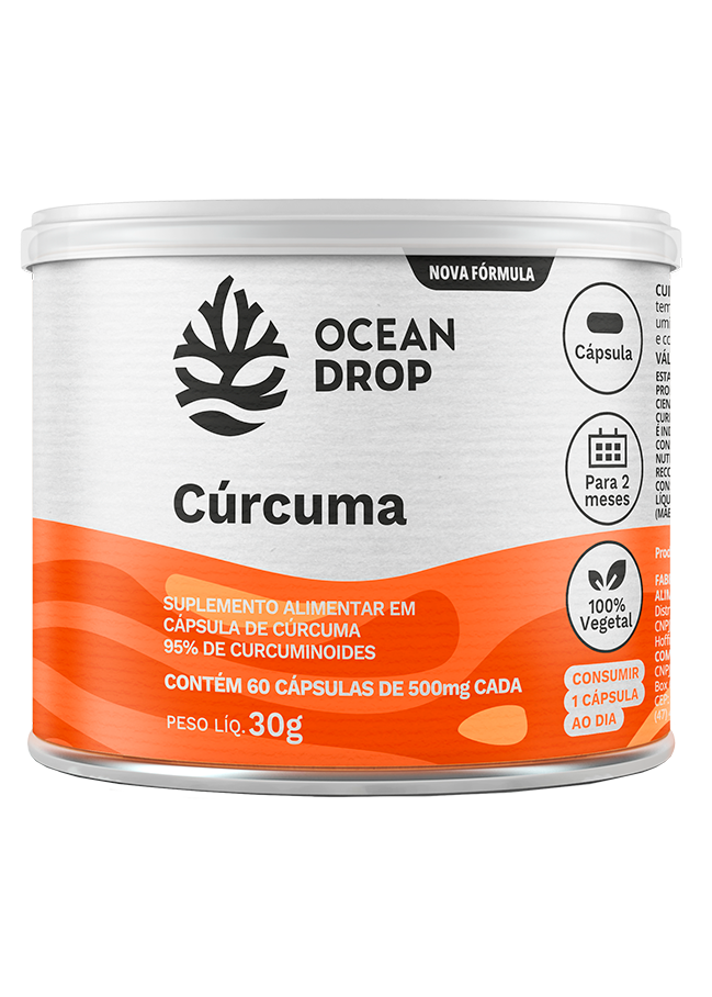 Cúrcuma 500mg Ocean Drop 60 Cápsulas