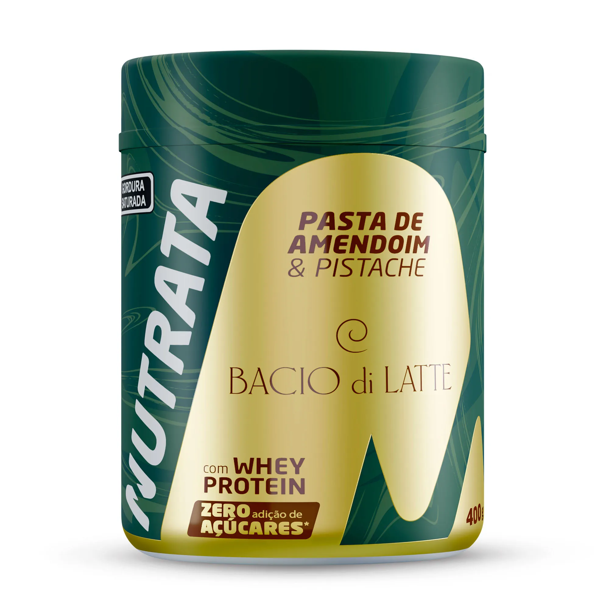 Pasta Amendo Whey Sabor Pistache Nutrata 400 g