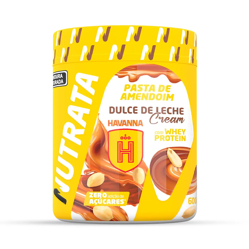 Pasta de Amendoim Dulce de Leche Cream Havanna Nutrata 600 g
