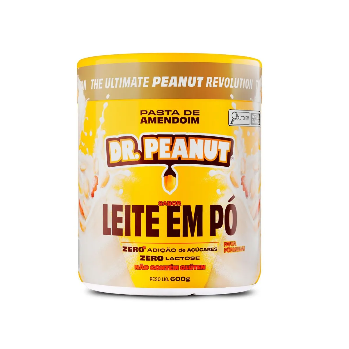 Pasta de Amendoim Leite em Pó com Whey Protein Dr. Peanut 650g