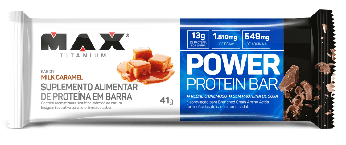 Power Protein Bar Milk Caramel Max Titanium 41g