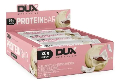 Protein Bar Sabor Beijinho DUX 60g - Box de 12 unidades