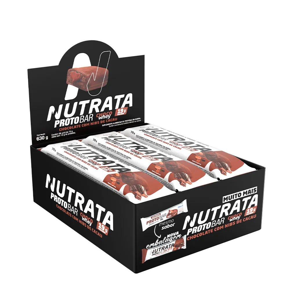 Protobar Choco Whey Display Nutrata 09 Unidades