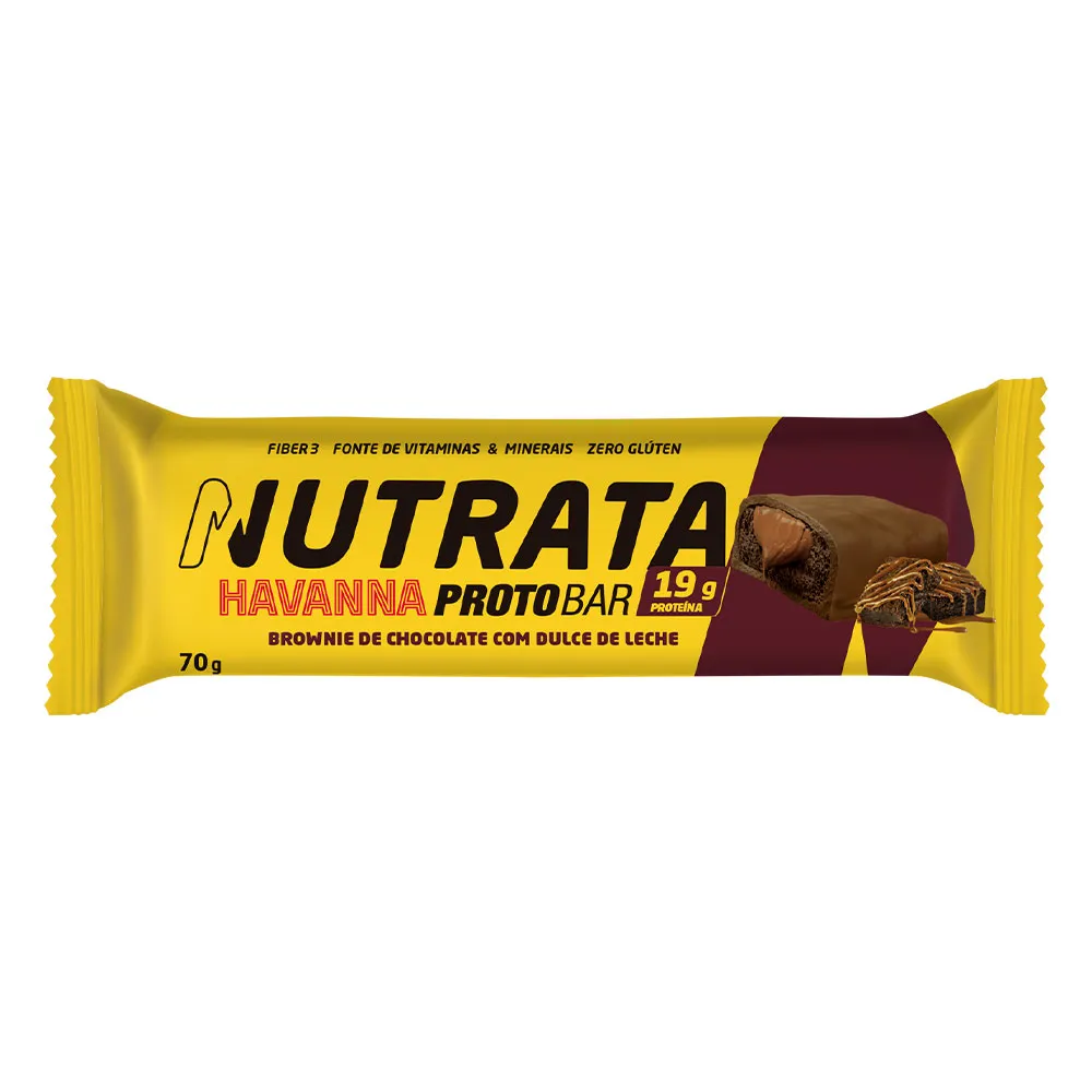 Protobar Havanna Brownie com Dulce de Leche Nutrata 70 g