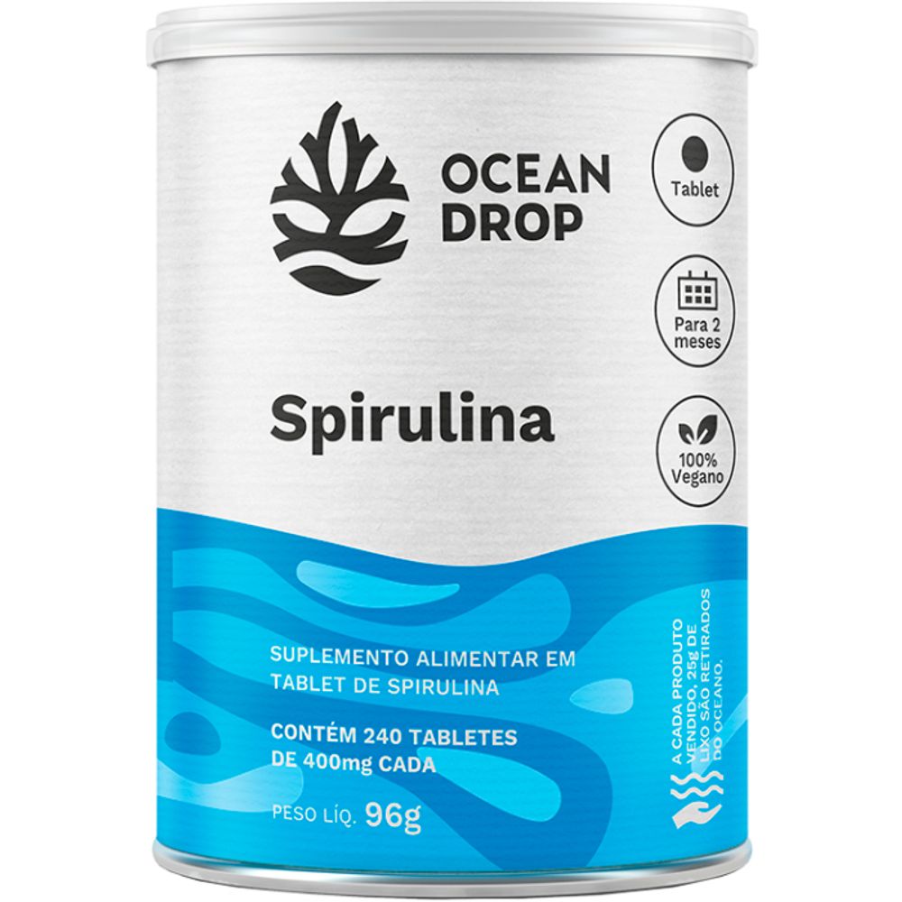 Spirulina 400mg Ocean Drop 240 Tabletes