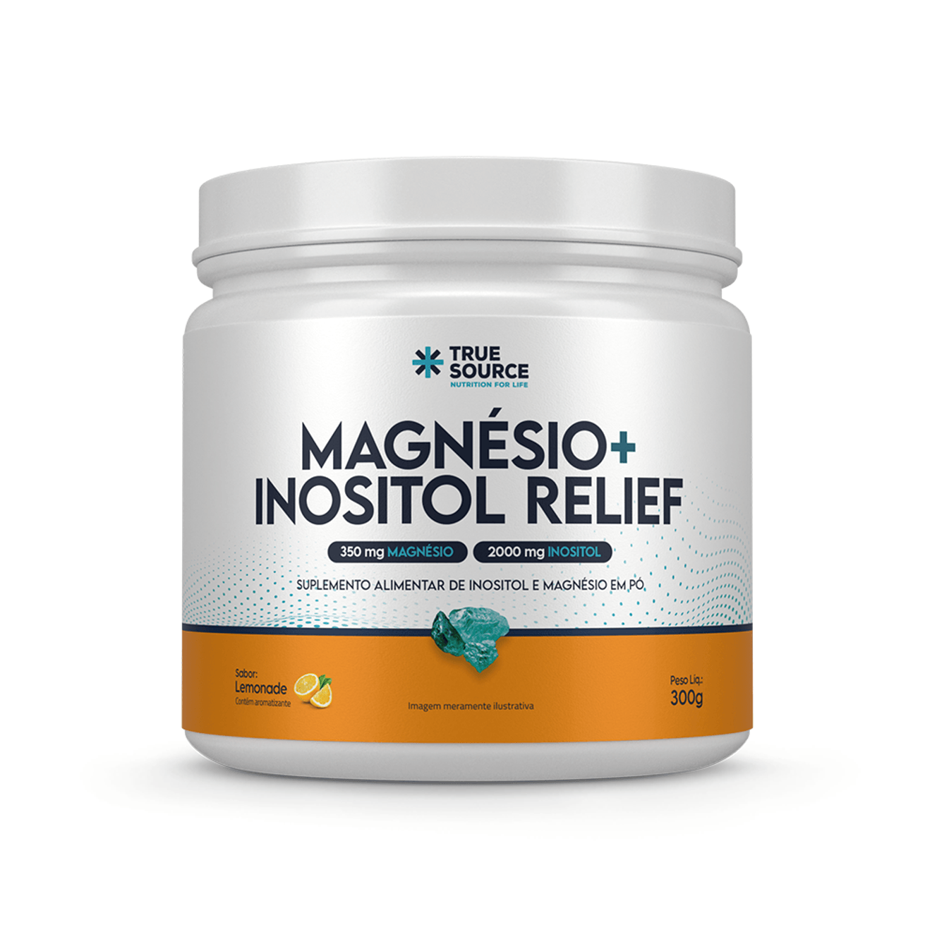 True Magnésio Inositol Relief Limão True Source 300g