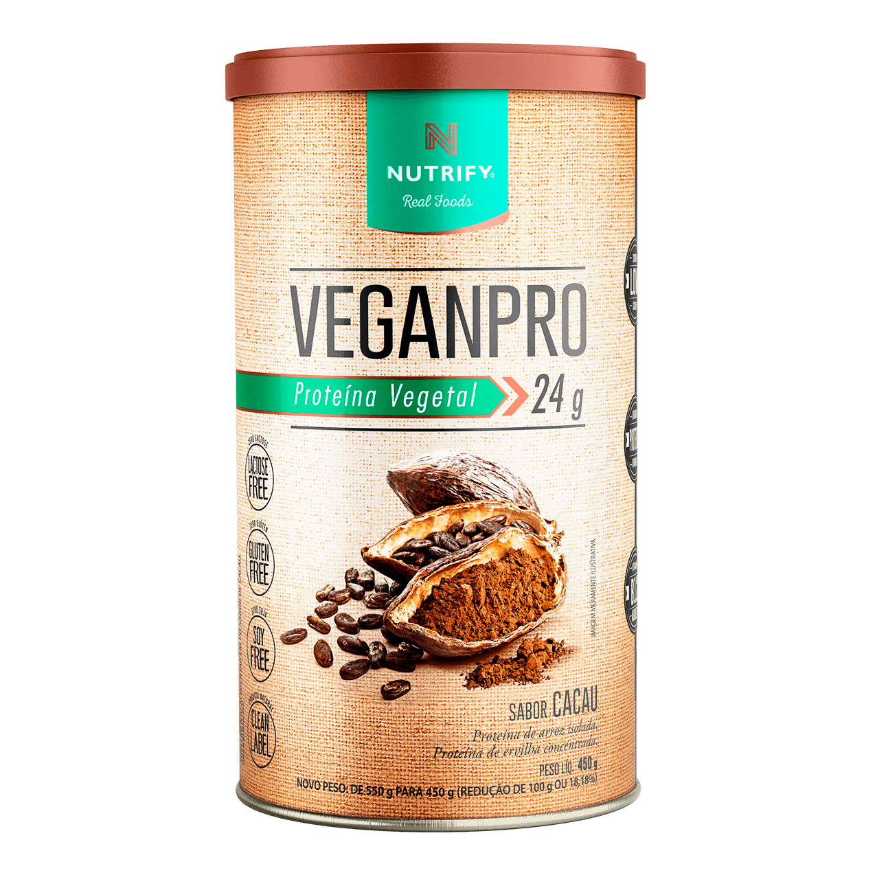 VeganPro Cacau Nutrify 550g