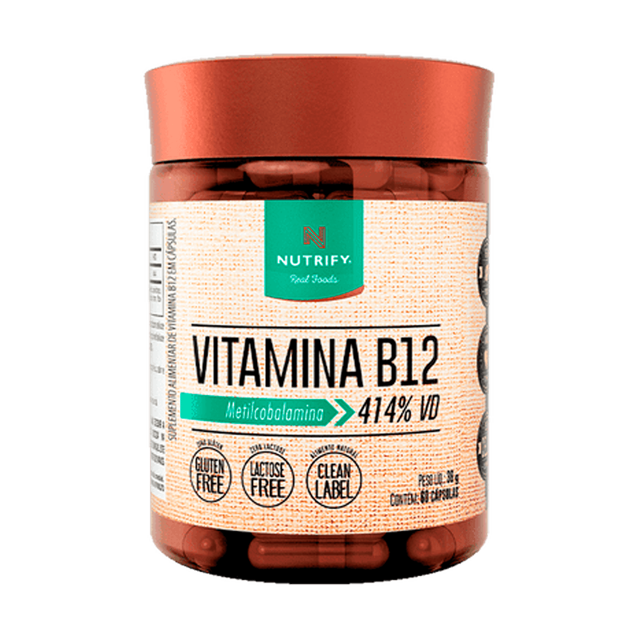 Vitamina B12 Nutrify 60 Cápsulas