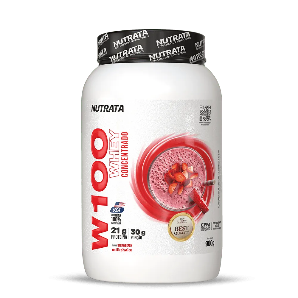 W100 Morango Nutrata 900 g Pote