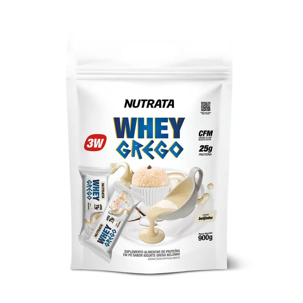 Whey 3W Grego Beijinho Nutrata 900 g Refil