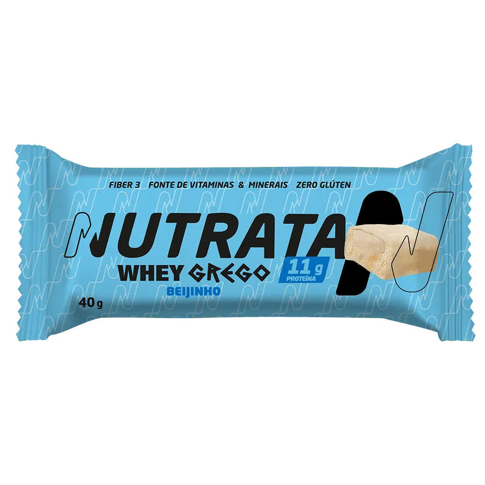 Whey Grego Bar Sabor Beijinho Nutrata 40 g