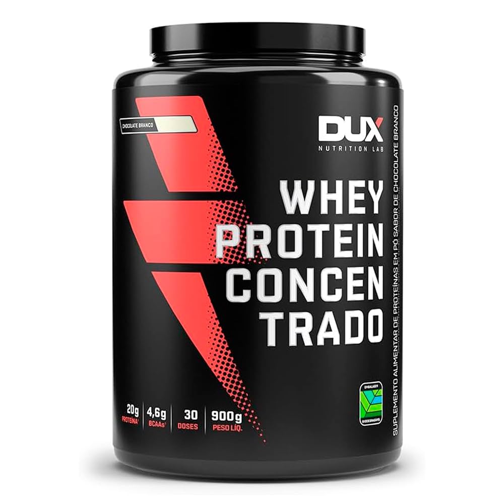 Whey Protein Concentrado Chocolate Branco DUX Human Health 900g