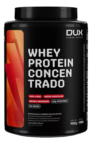 Whey Protein Concentrado Morango DUX Human Health 900g