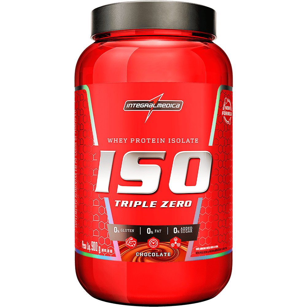 Whey Protein Isolado Iso Triple Zero Chocolate Integralmédica 900g
