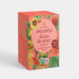 Chá Orgânico Deusa do Amor Frutas Vermelhas Iamaní 15 Sachês