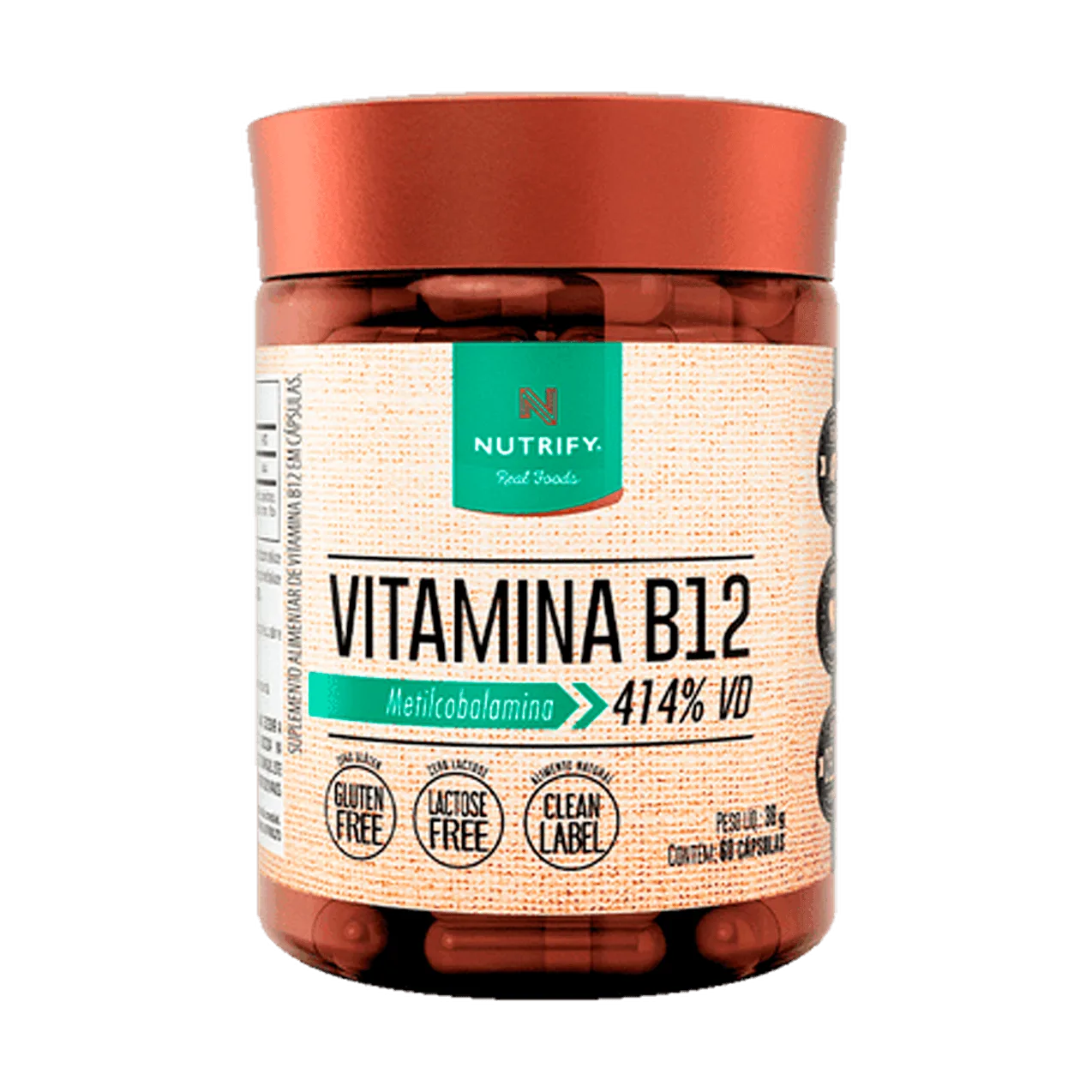 Vitamina B12 Nutrify 60 Cápsulas