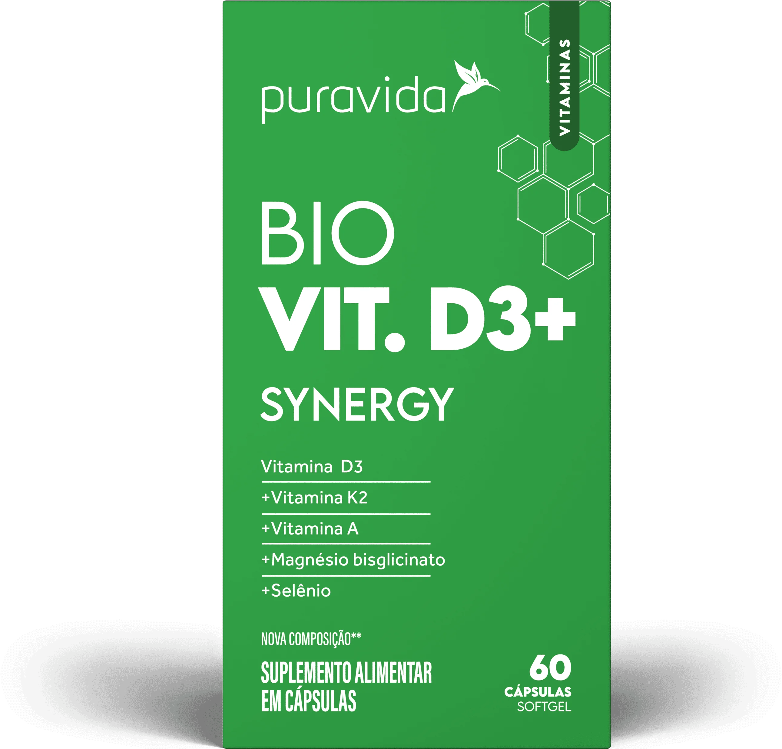 Vitamina D3 Synergy 60 Cápsulas