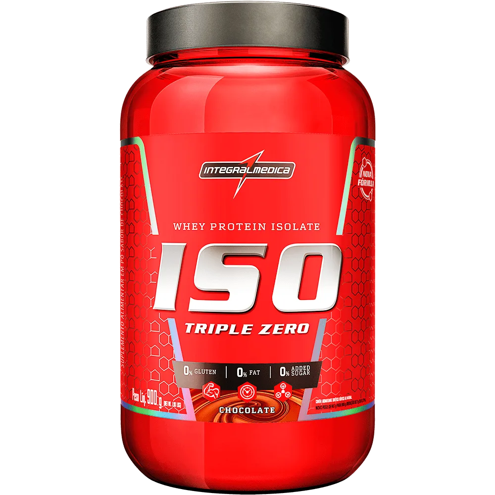 Whey Protein Isolado Iso Triple Zero Chocolate Integralmédica 900g