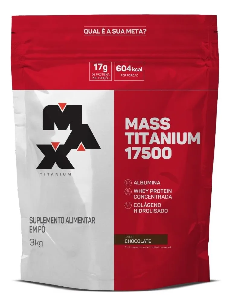 Mass Titanium Refil Chocolate Max Titanium 3kg