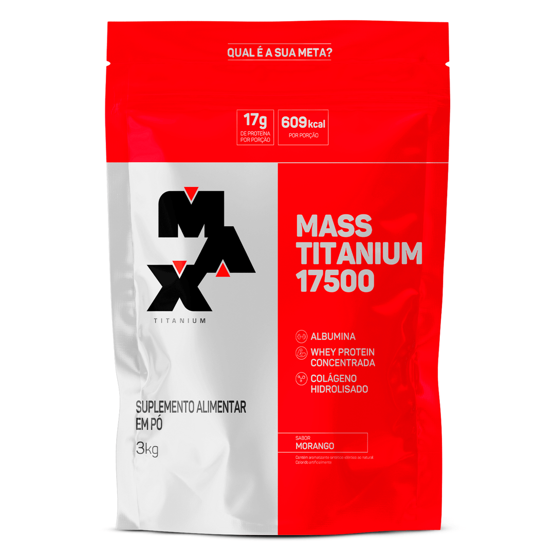 Mass Titanium Refil Morango Max Titanium 3kg