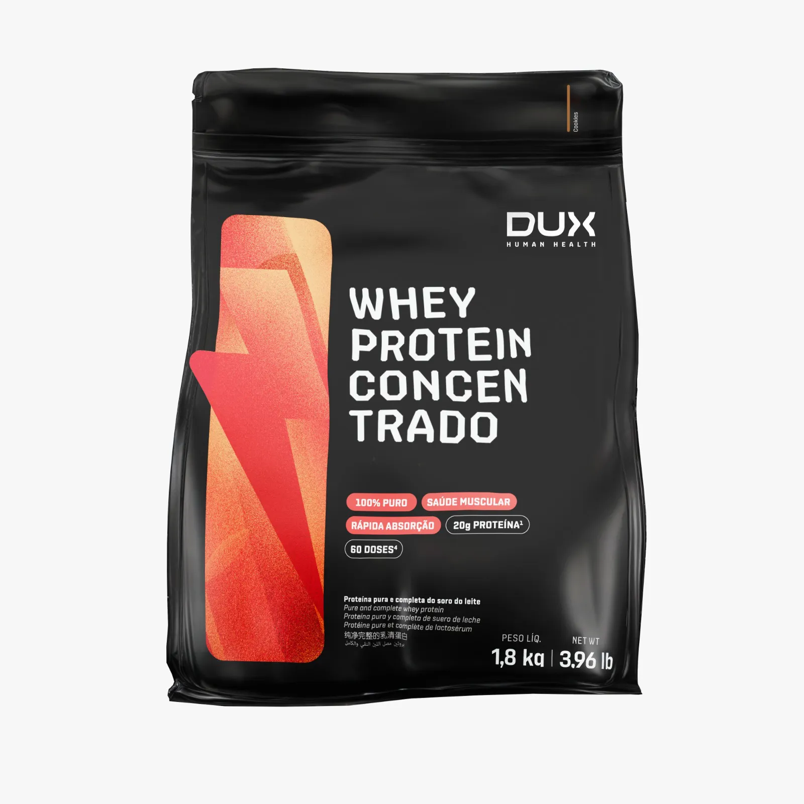 Whey Protein Concentrado Dux Cookies and Cream 1,8kg