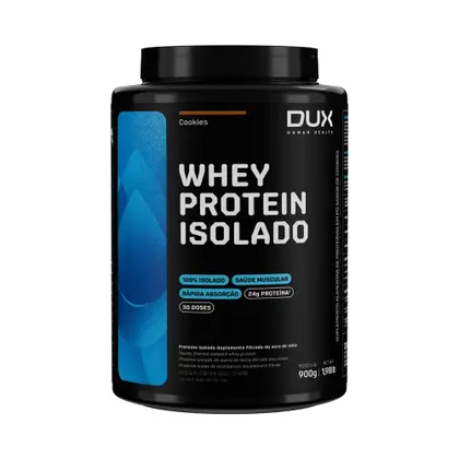 Whey Protein Isolado Cookies and Cream DUX 900g