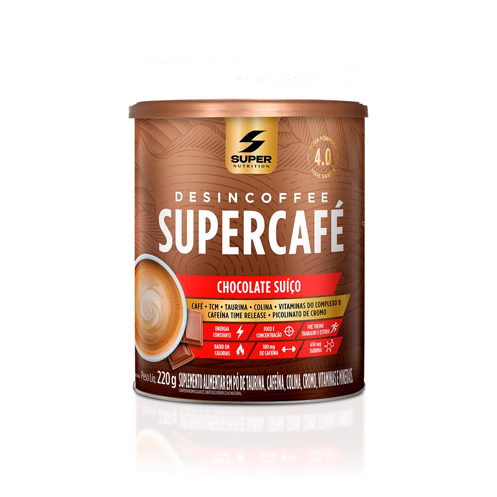 Desincoffee Supercafé Chocolate Suíço Desinchá 220g
