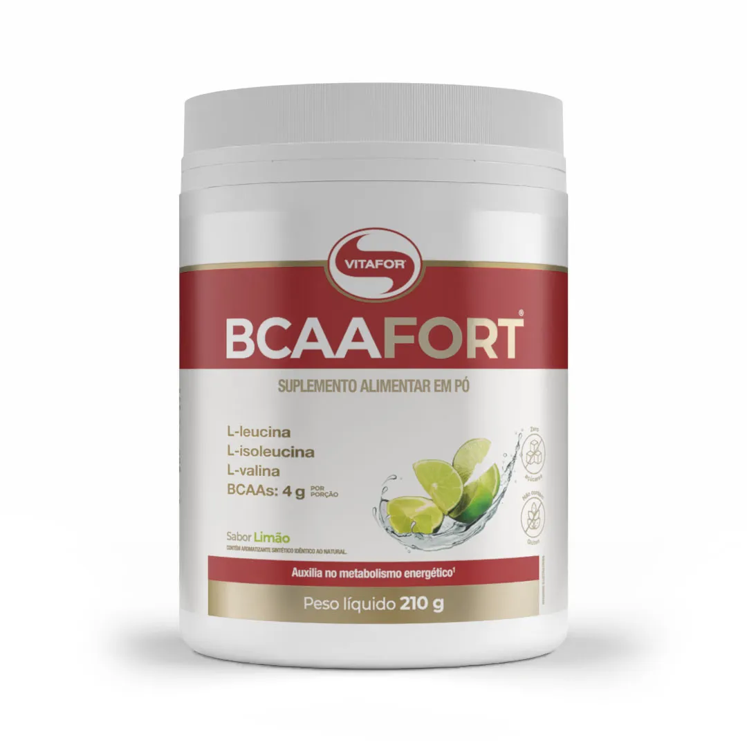 BCAA Fort Vitafor Pote 210g Limão
